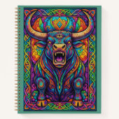 Carnet Third-Eye Charging Taurus Mythical Zen tangle  (Devant)
