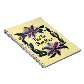 Carnet "This Too Shop Pass" Aquarelle Lily Wreath (Côté Droit)