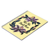 Carnet "This Too Shop Pass" Aquarelle Lily Wreath (Côté gauche)