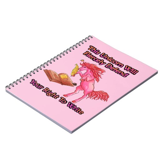 Carnet This Unicorn Will Fiercely Defend Your Right (Côté gauche)