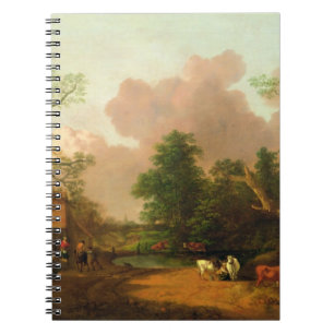 Carnet Thomas Gainsborough un paysage avec des figures,