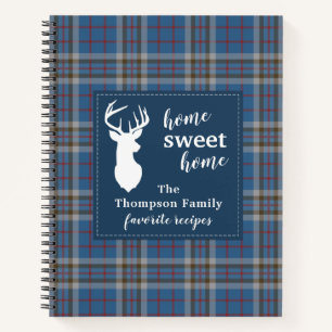 Carnet Thompson Tartan Recette personnalisée Plaid Family