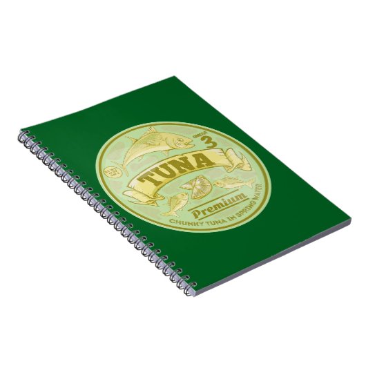 Carnet Thon peut pop art en étain poisson (Côté Droit)