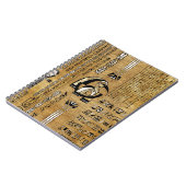 Carnet Thoth - Dieu Djhuty égyptien - Or et Perle (Côté gauche)