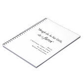 Carnet "Though she be but little, she is fierce." Quote (Côté gauche)