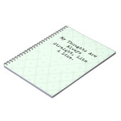 Carnet Thoughts Always Straight Like A Line Math Logic (Côté gauche)