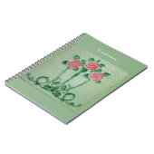 Carnet Three Pink Roses Thunder_cove (Côté gauche)