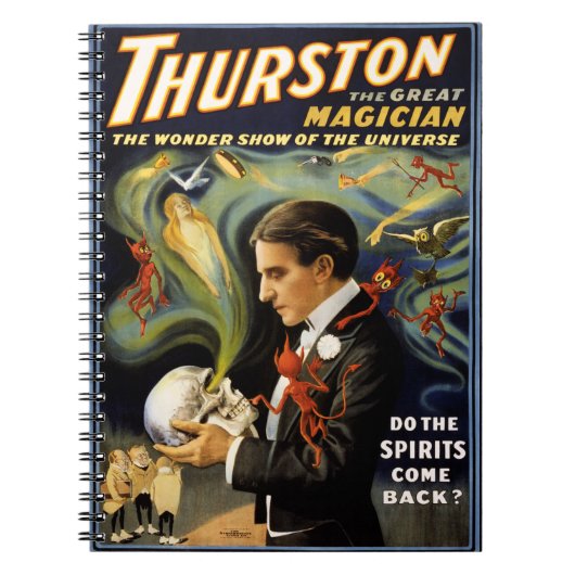 Carnet Thurston le grand magicien Poster vintage 1915 (Devant)