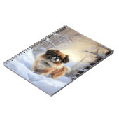 Carnet Tibetan Spaniel Qu'il neige Noël (Côté gauche)