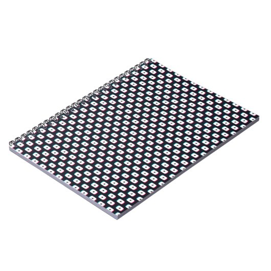 Carnet TicTok app button. Pattern design (Côté gauche)