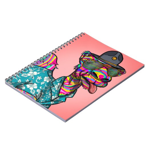 Carnet Tie Dye Camel (Côté gauche)