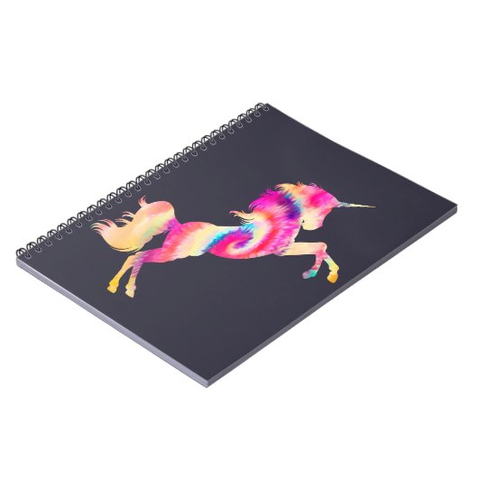 Carnet Tie Dye Unicorn (Côté gauche)