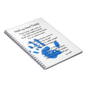 Carnet Tiens ma main Papa Poème Cadeau PHOTO Enfant en ba (Côté Droit)