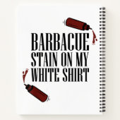 Carnet Tige barbecue sur mon blanc (Dos)