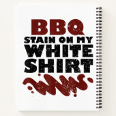 Carnet Tige barbecue sur mon blanc (Dos)