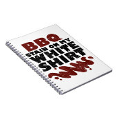 Carnet Tige barbecue sur mon blanc (Côté Droit)