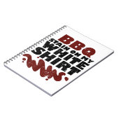 Carnet Tige barbecue sur mon blanc (Côté gauche)