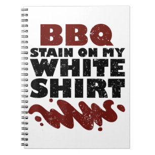 Carnet Tige barbecue sur mon blanc