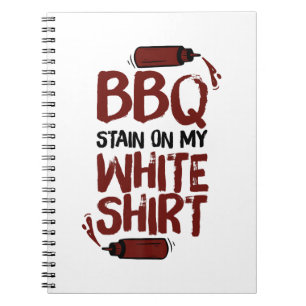 Carnet Tige barbecue sur mon blanc Premium