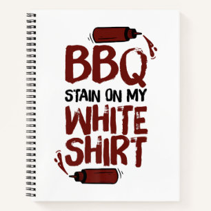 Carnet Tige barbecue sur mon blanc Premium