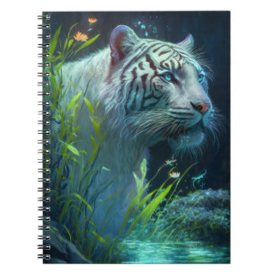 Carnet Tiger Animal Portrait Peinture Faune À L'Extérieur