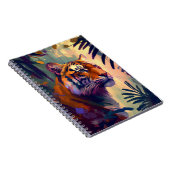 Carnet Tiger Animal Portrait Peinture Faune À L'Extérieur (Côté Droit)
