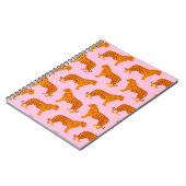 Carnet Tiger animal rose moderne (Côté gauche)