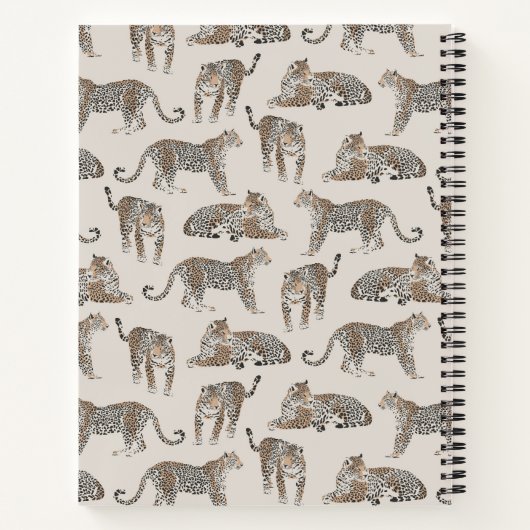Carnet Tiger animal rose moderne (Dos)