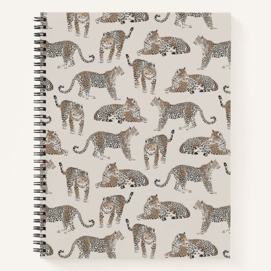 Carnet Tiger animal rose moderne (Devant)