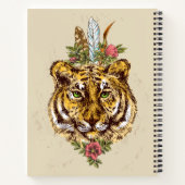 Carnet Tiger Boho Style Portrait (Dos)