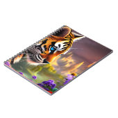 Carnet Tiger Cub, Fleurs Violettes (Côté gauche)
