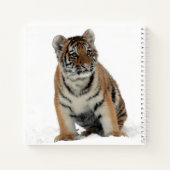 Carnet Tiger Cub in the Snow Photograph (Dos)