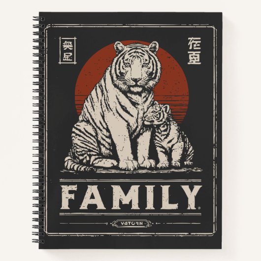 Carnet Tiger et Cub - Bold Jungle Family Bond (Devant)
