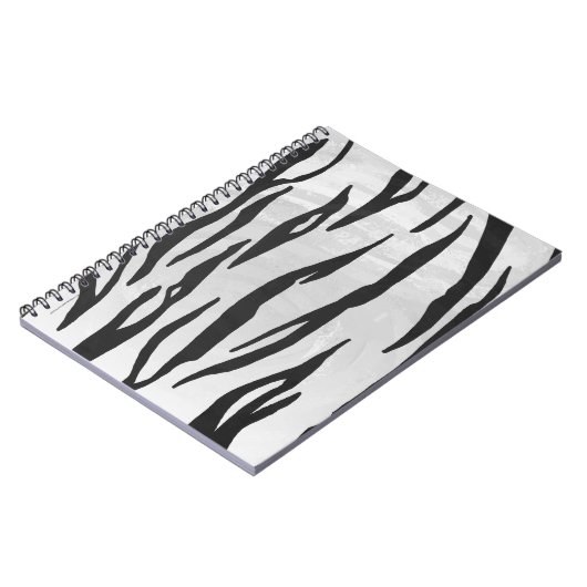Carnet Tiger noir et blanc (Côté gauche)