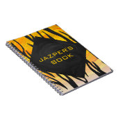 Carnet Tiger noir et orange (Côté Droit)