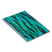 Carnet Tiger noir et Turquoise (Côté Droit)