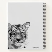 Carnet Tiger Spirit Animal Art original (Dos)