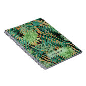 Carnet Tiger Stripes Jungle Camouflage Personalised (Côté Droit)