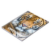 Carnet Tiger visage personnalisé (Côté gauche)