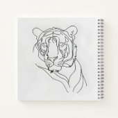 Carnet Tiger's Head Line Art (Dos)