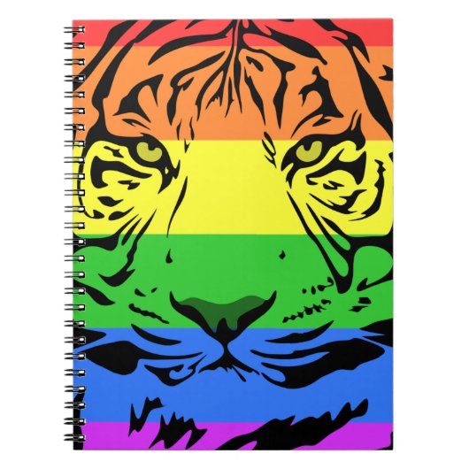 Carnet Tigre arc-en-ciel (Devant)