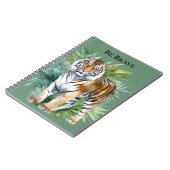 Carnet Tigre avec Feuille (Côté gauche)