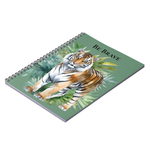 Carnet Tigre avec Feuille (Côté gauche)