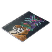 Carnet Tigre avec tête tropicale (Côté gauche)