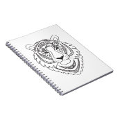 Carnet Tigre blanc inspiré (Côté Droit)