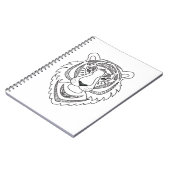 Carnet Tigre blanc inspiré (Côté gauche)