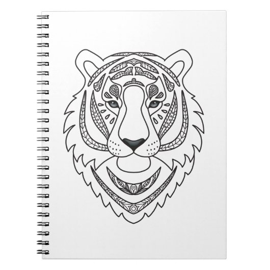 Carnet Tigre blanc inspiré (Devant)