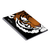 Carnet Tigre, Chat Sauvage sur Fond Noir (Côté Droit)