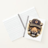 Carnet Tigre de surf (Intérieur)