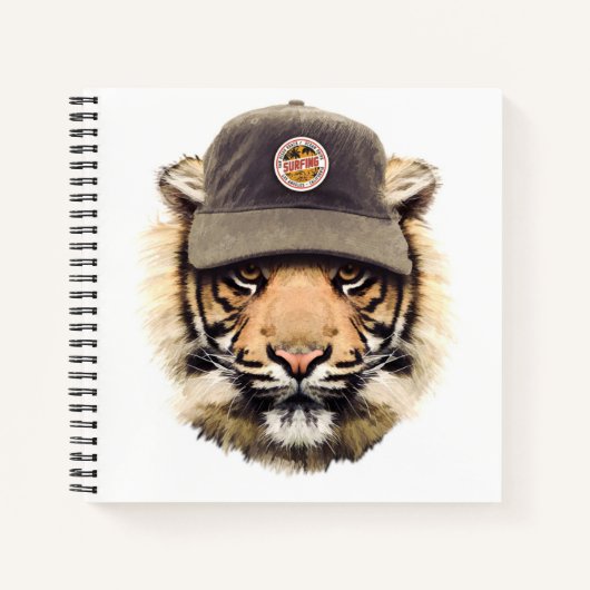 Carnet Tigre de surf (Devant)